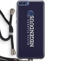 Blijve plakken in Negenduust: Huawei P Smart (2018) Transparant Hoesje met koord