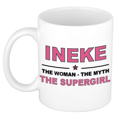 Ineke The woman, The myth the supergirl collega kado mokken/bekers 300 ml