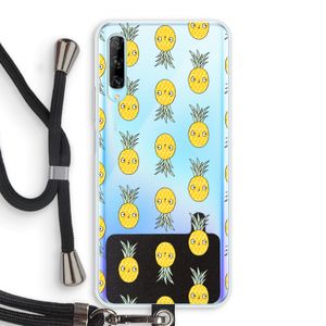 Ananas: Huawei P Smart Pro Transparant Hoesje met koord