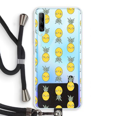 Ananas: Huawei P Smart Pro Transparant Hoesje met koord