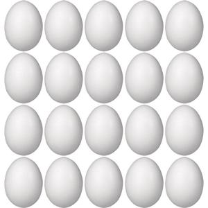 Piepschuim hobby vorm - 20x - ei - 12 cm - DIY knutsel figuren - paasei