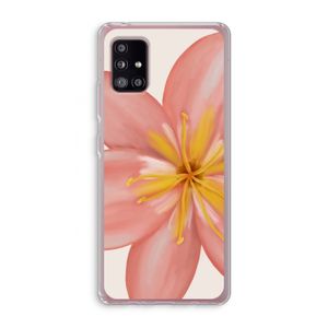 Pink Ellila Flower: Samsung Galaxy A51 5G Transparant Hoesje