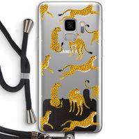 Luipaard: Samsung Galaxy S9 Transparant Hoesje met koord