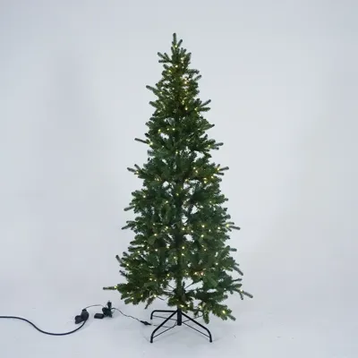 Kunstkerstboom Killington Fir Prelit 180 cm Hoog Groen Wit 280 lampjes Everlands