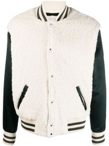 Greg Lauren veste teddy colour block - Tons neutres