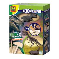 SES Creative Explore Dino en skelet opgraven 2 in 1 - T-rex - thumbnail