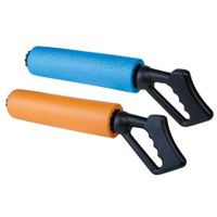 1x Waterpistool/waterpistolen van foam 45 cm met handvat en 2 spuitstanden