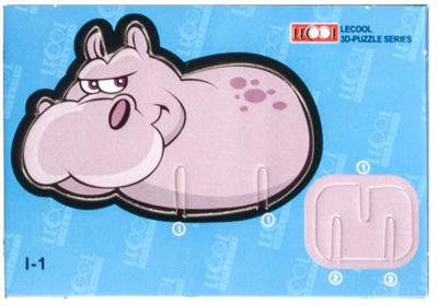 LG-Imports 3D-puzzel nijlpaard 10,5 cm karton grijs 7 stukjes LG-Imports 3D-puzzel nijlpaard 10,5 cm karton grijs 7 stukjes