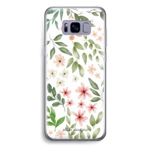 Botanical sweet flower heaven: Samsung Galaxy S8 Plus Transparant Hoesje