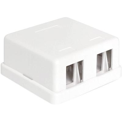 Delock 86207 2 poorten Netwerkpatchpaneel Zonder connectoren 1 HE Wit Niet ingericht