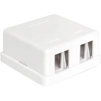 Delock 86207 2 poorten Netwerkpatchpaneel Zonder connectoren 1 HE Wit Niet ingericht