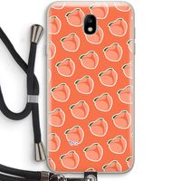 Just peachy: Samsung Galaxy J7 (2017) Transparant Hoesje met koord