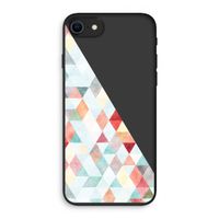 Gekleurde driehoekjes pastel: iPhone SE 2020 Biologisch afbreekbaar hoesje
