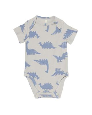 HEMA Baby meegroeiromper dino blauw (blauw)