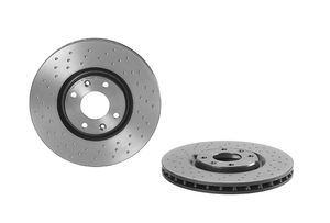 Remschijf BREMBO XTRA LINE BREMBO, Remschijftype: Geperforeerd / Geventileerd, u.a. für Citroën, Peugeot, DS, Opel