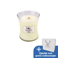 WoodWick Linen Medium Candle
