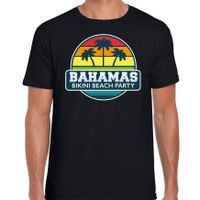 Bahamas zomer t-shirt / shirt Bahamas bikini beach party zwart voor heren - thumbnail