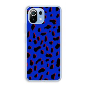 Blue Leopard: Xiaomi Mi 11 Lite Transparant Hoesje