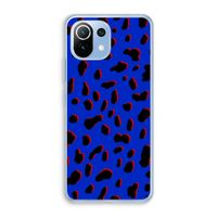 Blue Leopard: Xiaomi Mi 11 Lite Transparant Hoesje