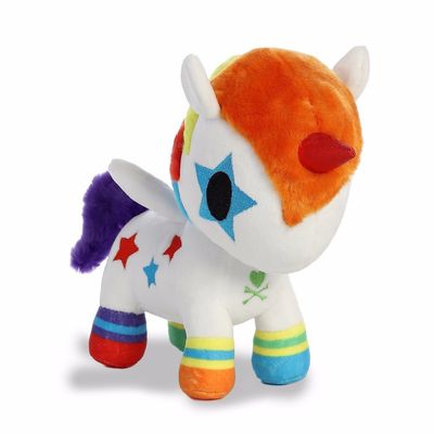 Pluche witte eenhoorn knuffel 20 cm