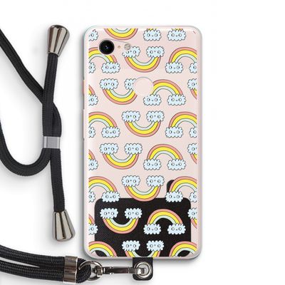 Regenboog: Pixel 3 XL Transparant Hoesje met koord