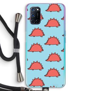 Dinosawrr: Oppo A92 Transparant Hoesje met koord