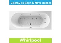Ligbad Villeroy & Boch O.novo 180x80 cm Balboa Whirlpool systeem Dubbel Villeroy en Boch - thumbnail