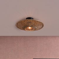 GOOD&MOJO Plafondlamp 'Bali' Small, Bamboe, kleur Naturel/Zwart