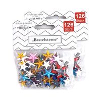 Strass stenen - ster - 252x - gekleurd - knutsel/decoratie - thumbnail