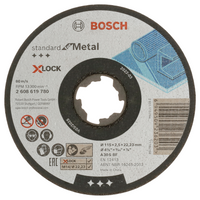 Bosch Accessoires Doorslijpschijf Metaal X-Lock 115X2.5mm - 2608619780 - thumbnail
