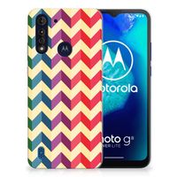 Motorola Moto G8 Power Lite TPU bumper Zigzag Multi Color - thumbnail
