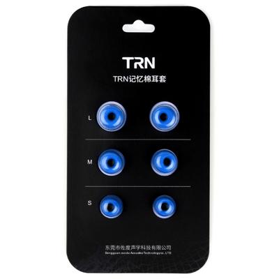 TRN oortelefoon silicone traagschuim oordopje (blauw)