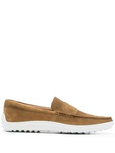 Tod's mocassins en daim - Marron