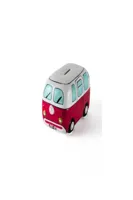 Devoted Surf Van Piggy Bank Spaarpot Rood