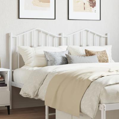 Hoofdbord 140 cm metaal wit