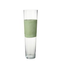 J-Line vaas Delph - glas - transparant|groen - large - 28 cm hoog