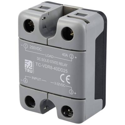 TRU COMPONENTS Halfgeleiderrelais TC-12705372 40 A Schakelspanning (max.): 250 V/DC DC-circuit 1 stuk(s)