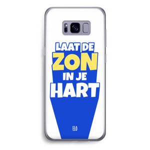 Laat de zon in je hart: Samsung Galaxy S8 Transparant Hoesje