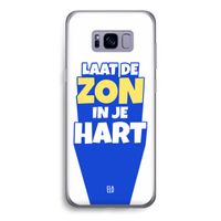 Laat de zon in je hart: Samsung Galaxy S8 Transparant Hoesje