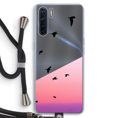 Fly away: Oppo A91 Transparant Hoesje met koord