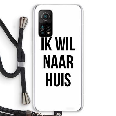 Ik wil naar huis: Xiaomi Mi 10T 5G Transparant Hoesje met koord
