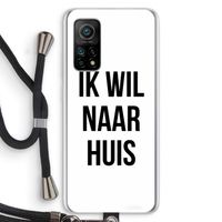 Ik wil naar huis: Xiaomi Mi 10T 5G Transparant Hoesje met koord