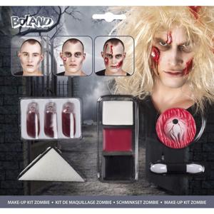 Zombie Halloween schmink set met bloed capsules - met accessoires - kind en volwassenen