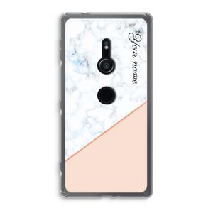 Marmer in stijl: Sony Xperia XZ2 Transparant Hoesje