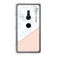 Marmer in stijl: Sony Xperia XZ2 Transparant Hoesje