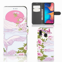 Samsung Galaxy A30 Telefoonhoesje met Pasjes Bird Standing - thumbnail