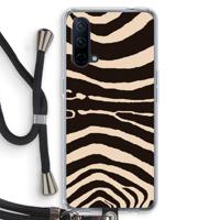 Arizona Zebra: OnePlus Nord CE 5G Transparant Hoesje met koord - thumbnail