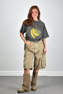 Denimist short Kelby DSWD125-D656A worn khaki