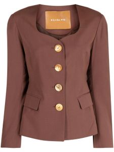 Rejina Pyo blazer Perrin à simple boutonnage - Marron