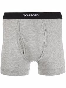 TOM FORD boxer à taille à logo - Gris